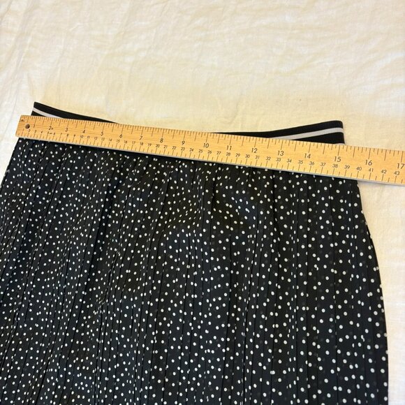 Abercrombie & Fitch Pleated Polka Dot Midi Skirt - Picture 7 of 11